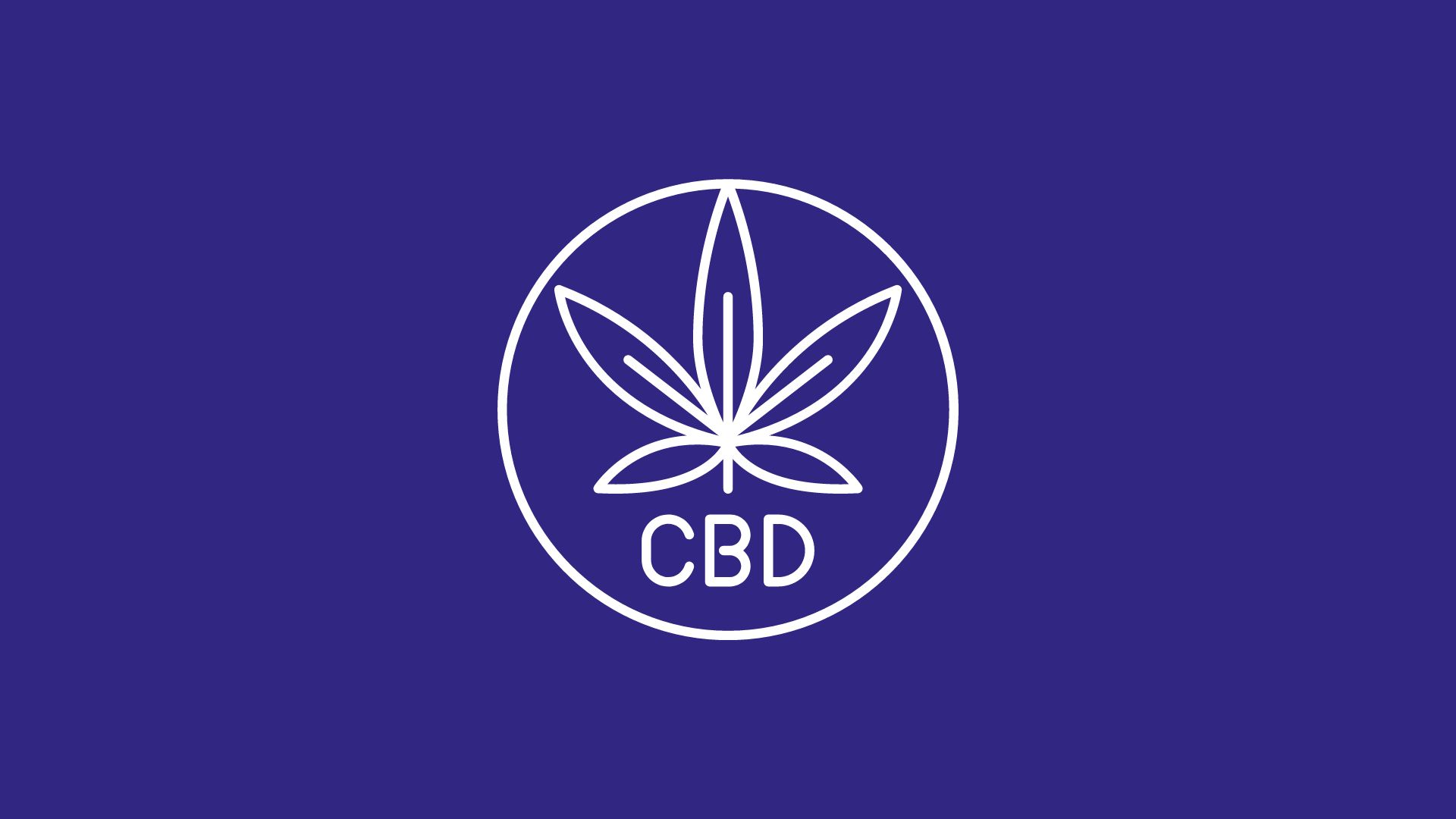Image avec logo et symbole de CBD sur fond violet aux couleurs de l'association L630